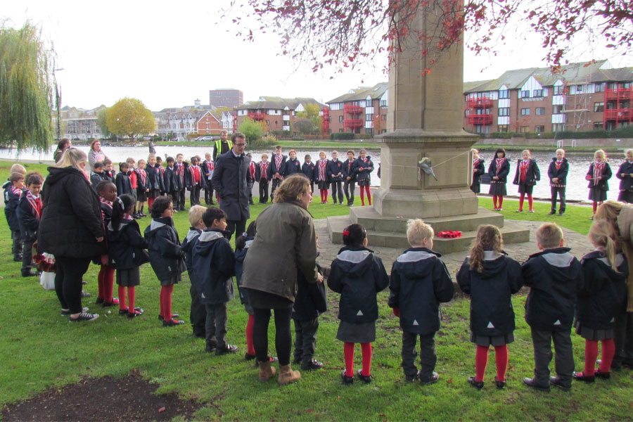 Caversham Prep Remembrance during British Values lesson
