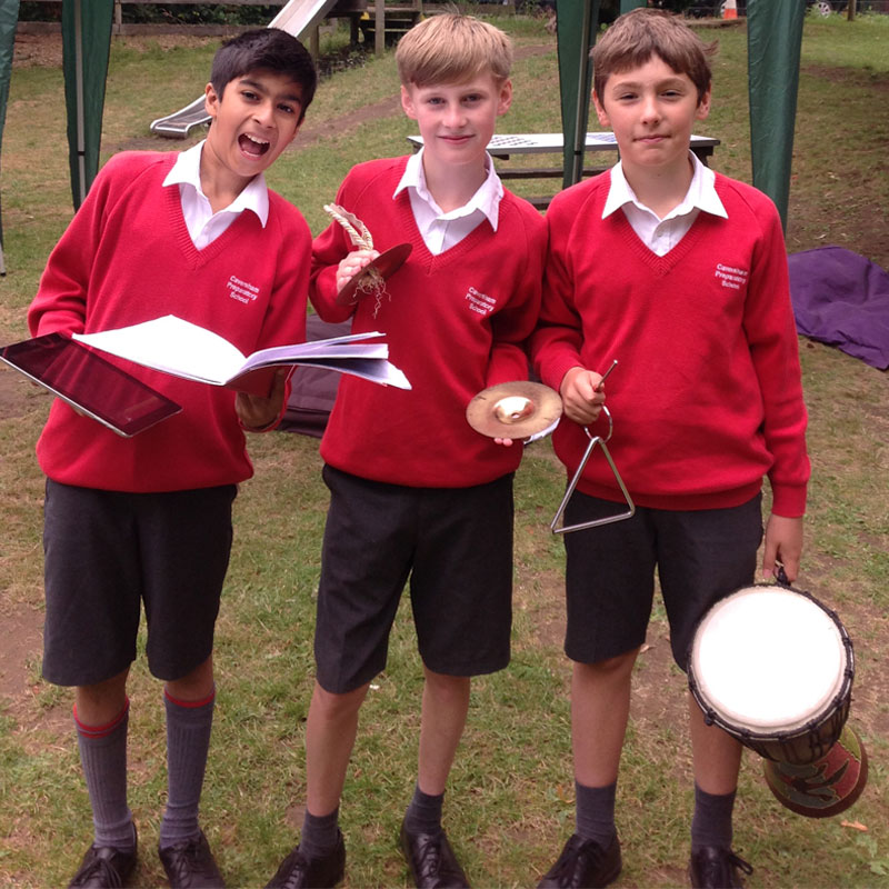 Caversham Prep pupils during the school day