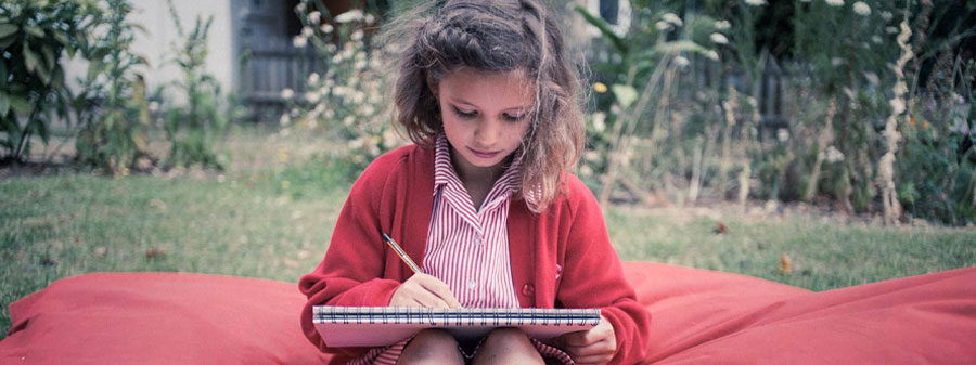 Caversham Prep Pupil learning outside