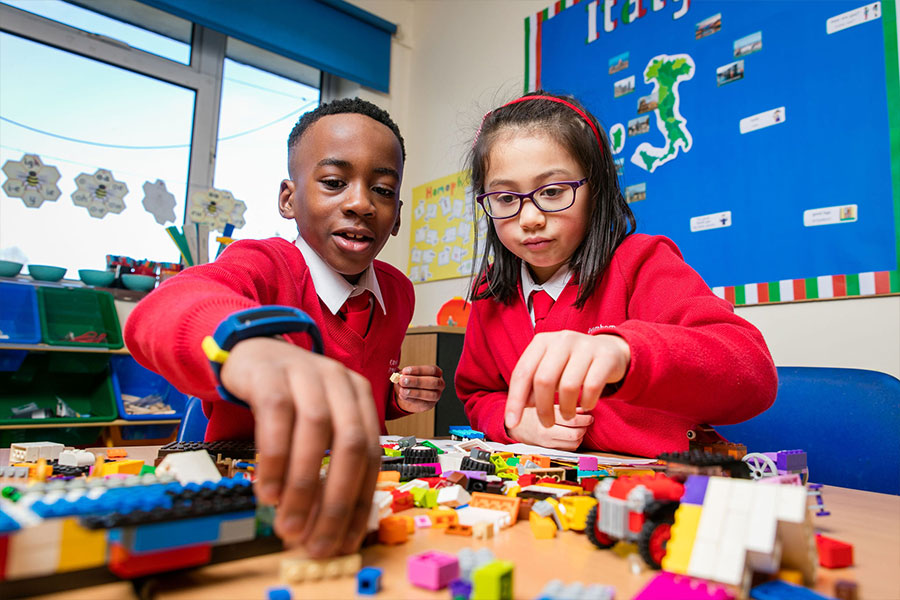 Caversham Prep pupils during a maths lesson