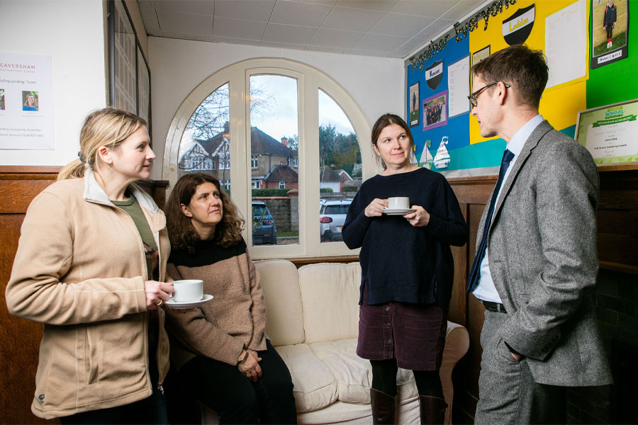 parents meeting headteacher of Caversham Prep